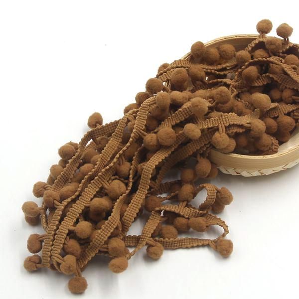 

5yards lot горячая распродажа 10 мм pom pom trim ball bringe ribbon diy швейные аксессуары кружева 17 цвета для домашней вечеринки украшение