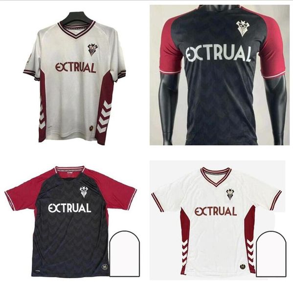 

2020 2021 albacete balompié soccer jerseys 20 21 zozulya pea ojeda jimenez balompie home away football shirt s-2xl, Black;yellow