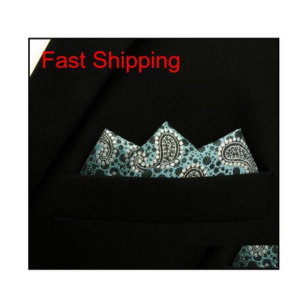 

ph5 handkerchief paisley light blue black dot pocket square mens neckties j qylxoc mj_fashion, Blue;white
