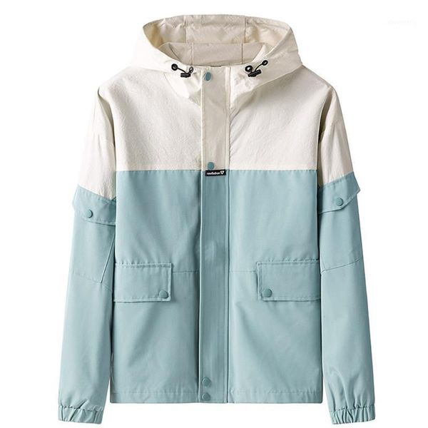 

men's jackets jaycosin men's autumn casual hip hop stitching large size zipper pocket hoodie thin coat jacket comfort jacket1, Black;brown