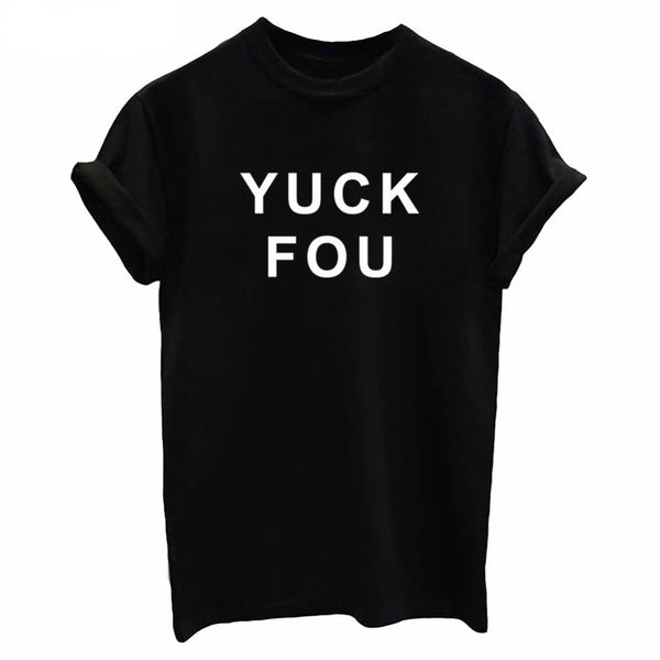 

new women's casual yuck fou letter print summer short sleeves cool femme black white gray sport hooded sweatshirt hoodie t shirt