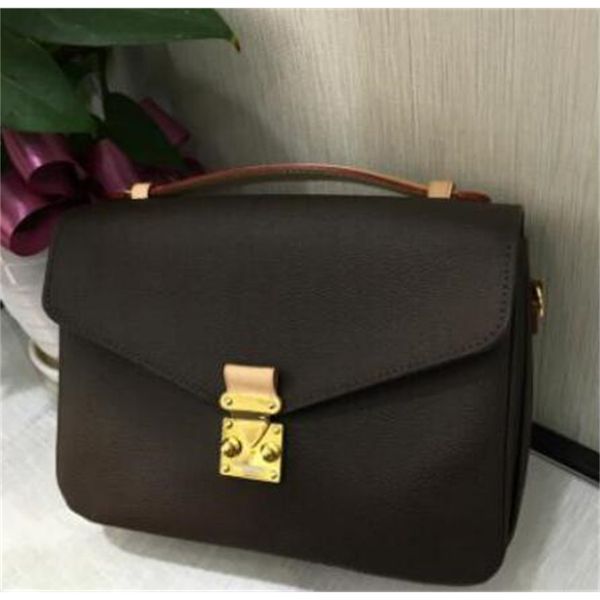 

outlet pu leather women's brown message handbag pochette metis shoulder crossbody retro bags