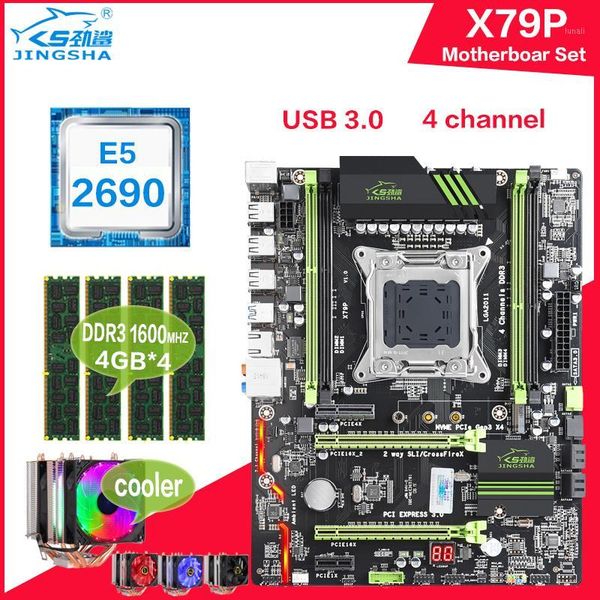 

x79 motherboard is equipped with strong e5-2690 cpu lga2011 combination 4*4gb = 16gb 1600mhz 12800 ram ddr3 ram nvme m.2 usb3.01