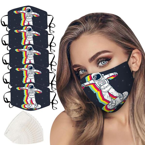 

fast delivery astronaut print children and sand exhaust sunscreen face mask breathable cycling mask bandage jlllbe carshop2006