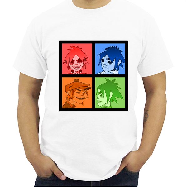 

gorillaz male anime men's short sleeve funny mens tees funny streetwear 5xl sport hooded sweatshirt hoodie men t shirt