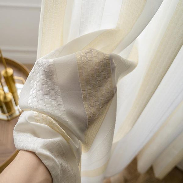 

curtain & drapes growing strips semi-shielding tulle for living room balcony partitions finished products multi-color translucent curtains