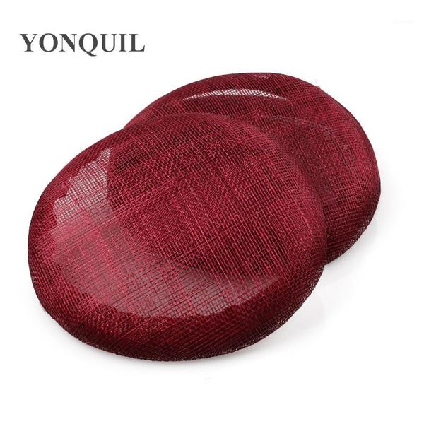 

marron or 16 color 15 cm round party fascinator bases sinamay make for women diy fascinators hat wedding royal headwear 5pcs/lot1