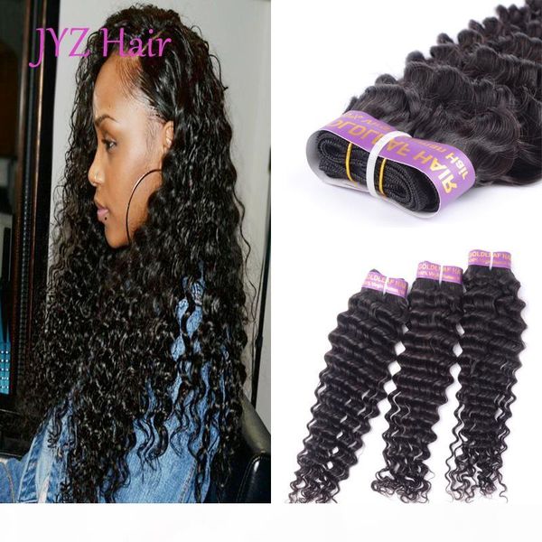 

human hair weaves malaysian indian peruvian hair extensions deep wave 8-30 inch in stock brazilian virgin human hair wefts, Black