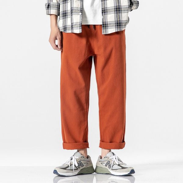 

hafmi wesley studio casual casual pants men brand new fashion 2020 solid color trend versatile autumn men's pants 5vkwn, Blue