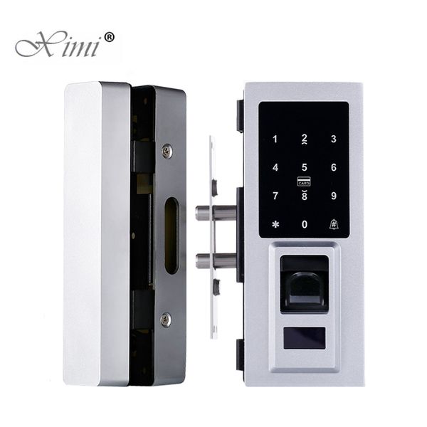 

Smart Door Fingerprint Lock Electronic Digital Gate Opener Electric Biometric finger print security Glass Password RFID Card