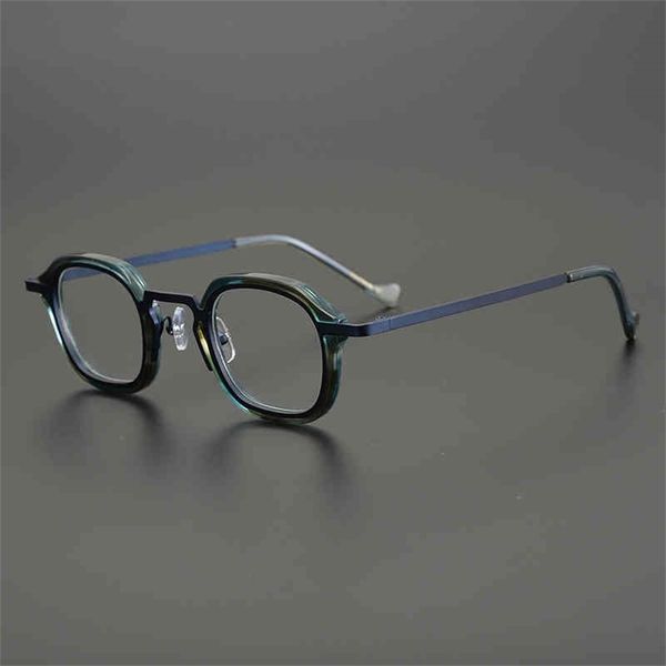 

75% off online shop hand-made small gold pure titanium embedded plate glasses for men and women can be matched with height, White;black