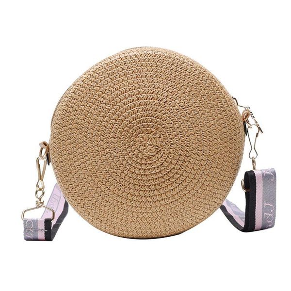 

shoulder bags women fashion round bag ladies straw weave summer crossbody tote 20ca