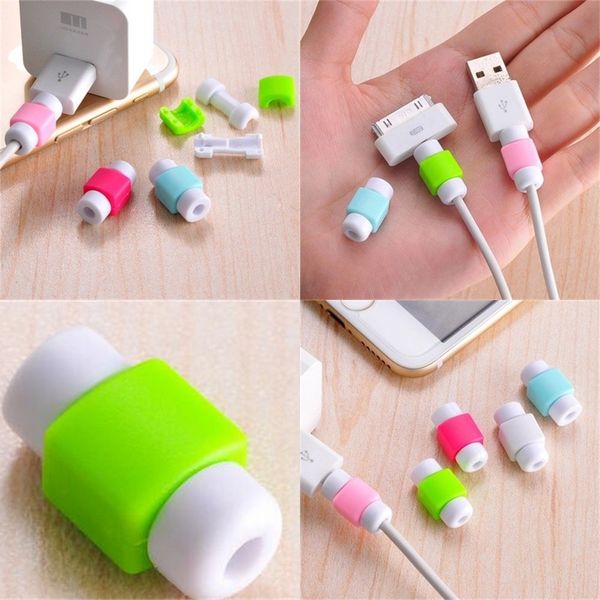 

data line protection sheath silica gel mobile phone headphone cable smart cover green blue charging lines protective sheaths 0 12jd l1
