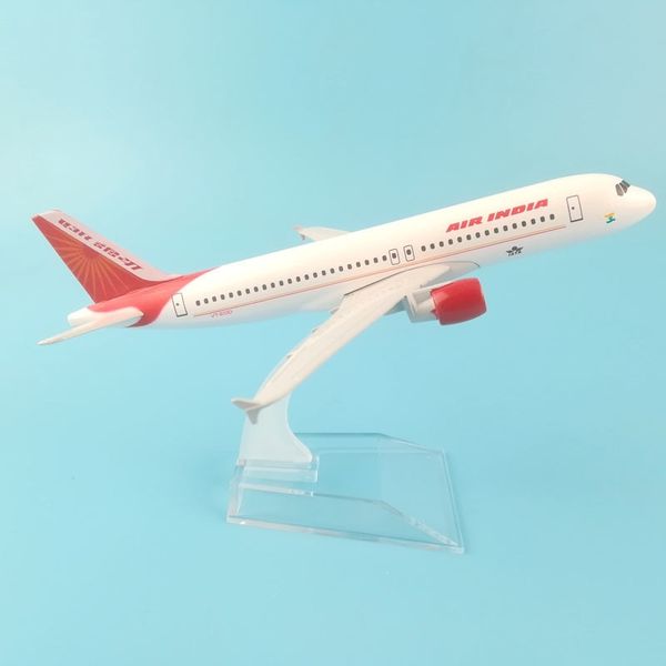 

plane airplane model 16cm air india airbus a320 aircraft model diecast metal model airplanes 1:400 metal aeroplane plane toy y200428