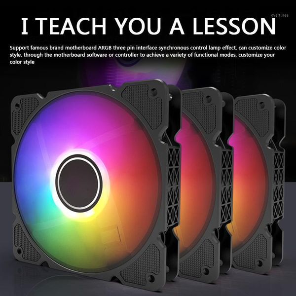 

12cm 5v argb chassis cooling fan computer water cooling system waterblock for deskpc case gorgeous mute cooler1
