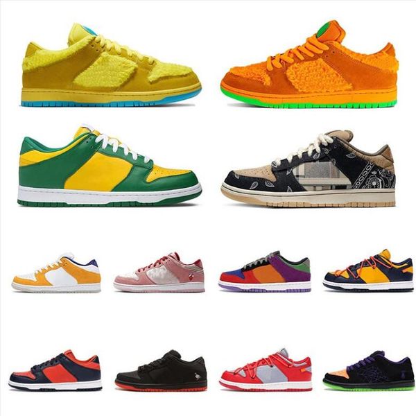 

2020 new chunky dunky low men women running shoes university red green bear kentucky syracuse safari womens sports sneakers skate shoes