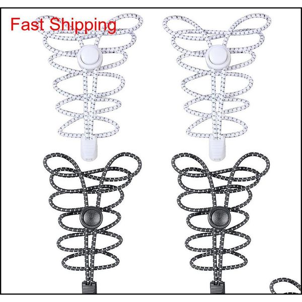 

elastic laces for trainers,outdoor sports reflective stretch lazy shoelaces,black and white tie- elastic casual shoelaces dje2h