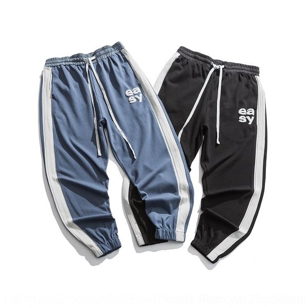 

1bapq moyi moyi бренд мод 2020 осень случайной шить модные мужской печать спорт случайных штаны pantssports штаны пот pantszxk075 eibg, Blue