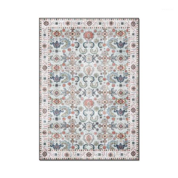 

nordic style carpet and rug for living room bedroom study room non-slip floor mat persian florals pattern kitchen hallway carpet1