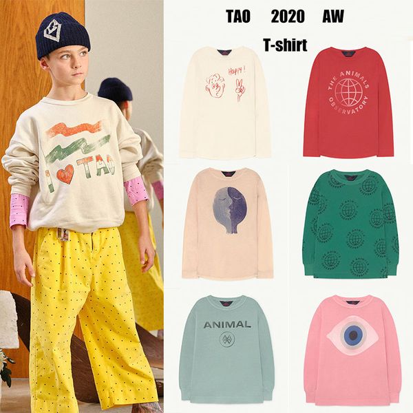 

kids t-shirts tao brand 2020 autumn long sleeve t shirt tees children boys clothes casual baby girls christmas shirts fortnight 1006, Blue