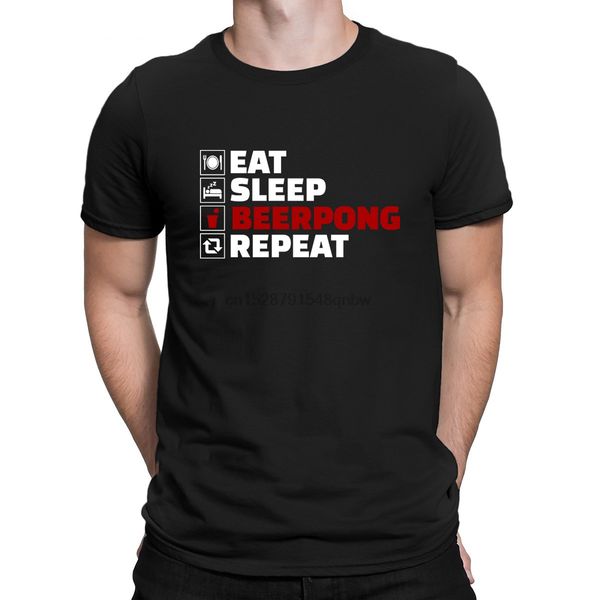 

eat sleep beerpong repeat t shirt design 100% cotton s-xxxl novelty sunlight funny spring vintage shirt sport hooded sweatshirt hoodie