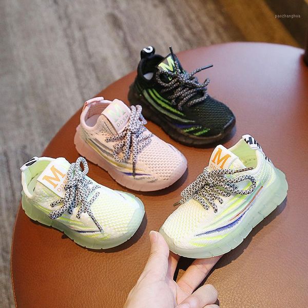 

new toddler shoes fashion kids soft bottom sport shoes running sneakers for boys girls flying woven breathable mesh #rb-0081, Black