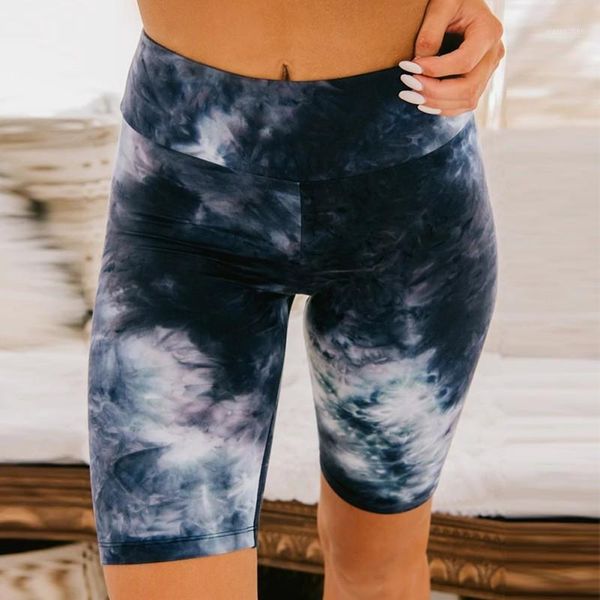 

yoga outfits women short tie dye summer running shorts leggings trouser sport fitness clothes jogging1, White;red