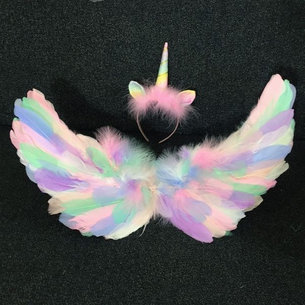 

zpaaz children's colorful angel pwings wings pony t stage p color feather flying children's weimies show studio p m98yt