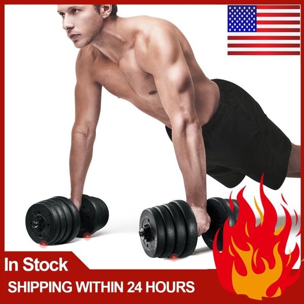 

dumbbells 1 pair weight dumbbell set fitness detachable for body workout (30kg) gym arm muscle trainer exercise