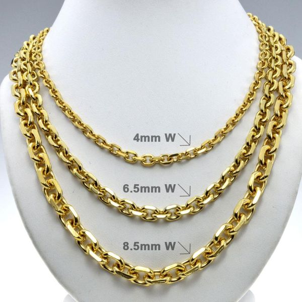 

chains men trendy necklace n248, Silver