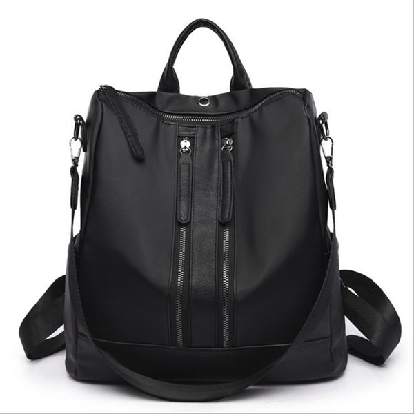 

black friday 2020 new women vintage city sport backpack jogging pu solid color outdoor travel teenager mochila female shoulder bag