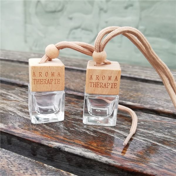 

car perfume bottle transparent magic aroma therapie fashion square interior hanging empty essential oil diffuser bottles 1 4cy k2