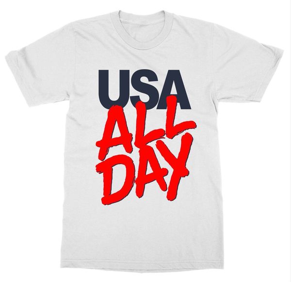 

new men's usa all day t-shirt july 4th independence patriot united states america firework tee shirt sport hooded sweatshirt hoodie