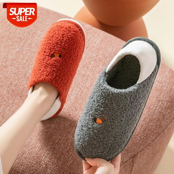 

women's slippers cotton velvet slippers with fur winter plush warm home indoor non slip soft shoes for women #uy4z, Black
