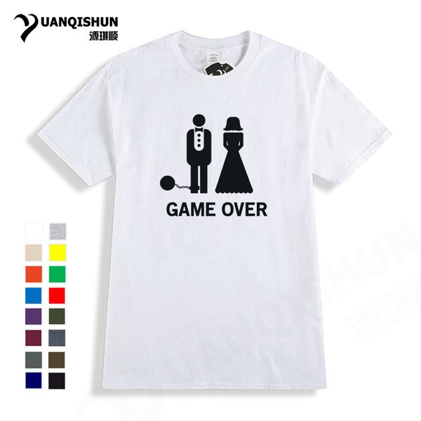 

sport 2018 new fashion funny summer t-shirt game over cotton tees men short sleeve boy casual homme tshirt spoof t shirt