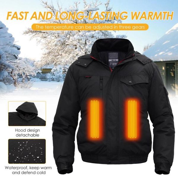 

usb charging heating jacket breathable comfortable electric clothing, Gray;blue