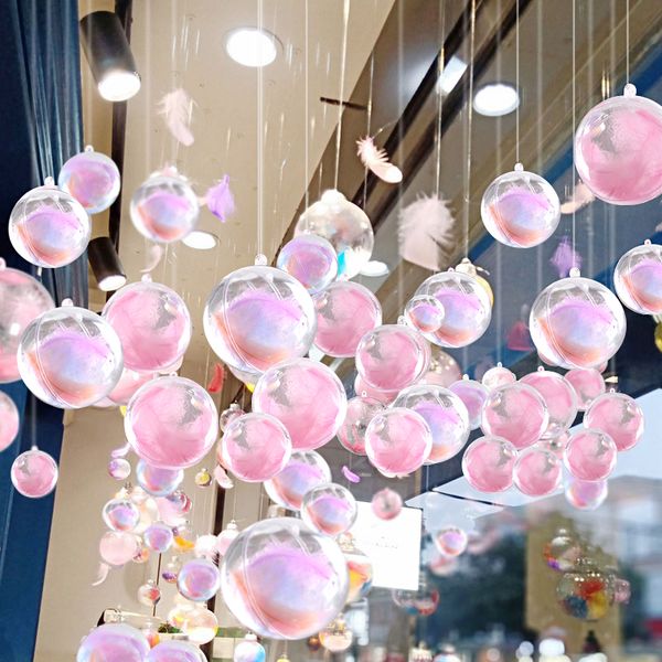 

window hanging layout store acrylic creative pendant ceiling decoration transparent ball