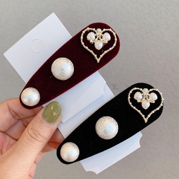 

retro hairgrip korean style pearls hairpins luxury rhinestone hairgrips bang hair decorate women headdress accessories gifts new