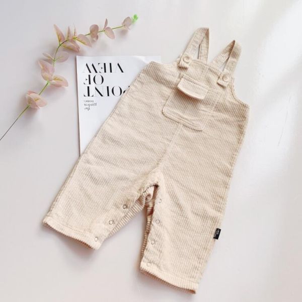 

2020 new girls boys corduroy overalls autumn cotton fashion kids pants 0-3t qv829, Blue