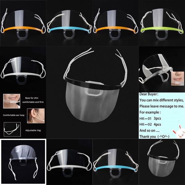 

dhl shipping disposable transparent masks anti fog catering food l plastic party mask health care kitchen restaurant oi3wk