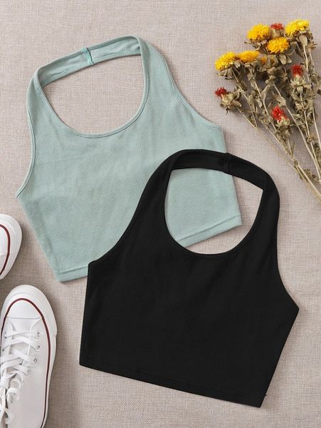 

2 pack halter 28an#, White