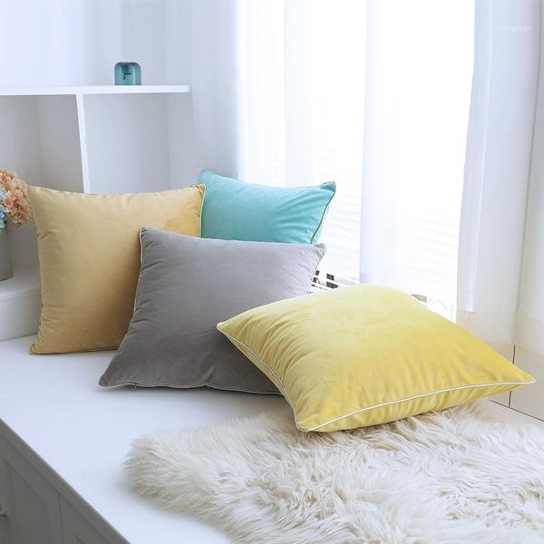 

cilected luxury dutch fleece bedside cushion pillow cover solid color plush cushion cover decoration pillowcase 30x50cm/45x45cm1