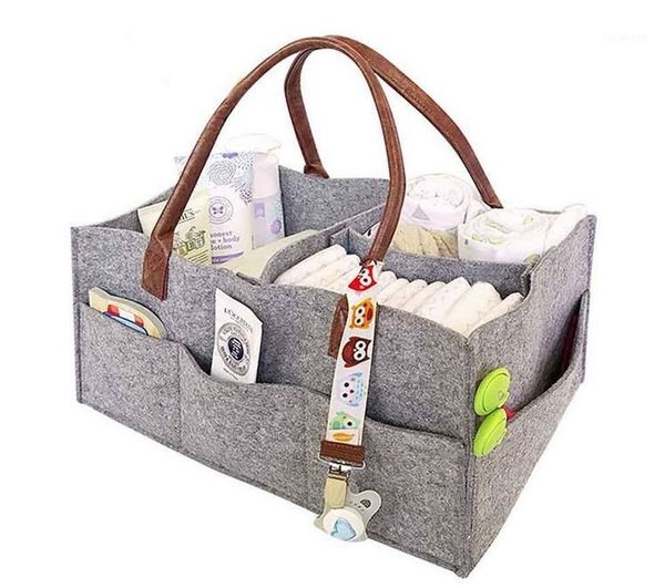 

baby diaper bag foldable storage bag portable lightly newborn mummy out portable foldable felt diaper storage felt bags1