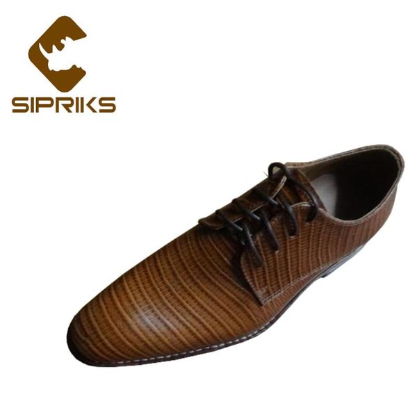 

sipriks genuine leather lizard pattern dress shoes mens sewing welted shoes fashion male wedding and party office work, Black