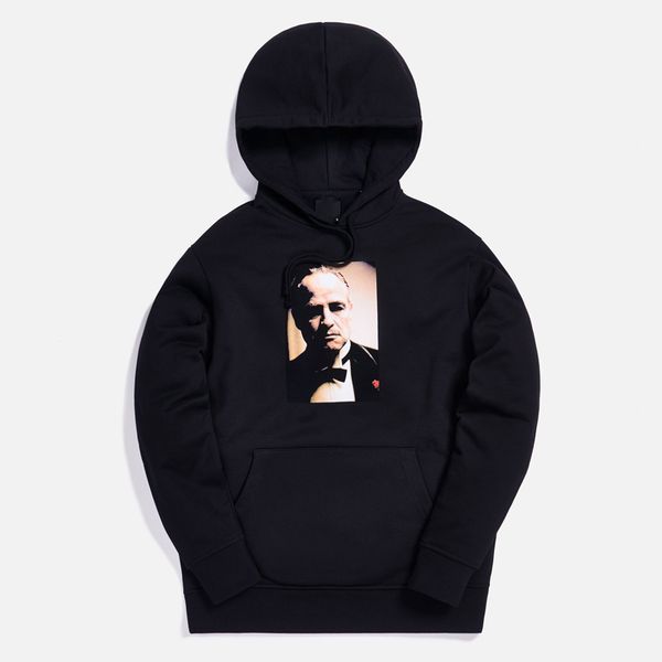 

20ss kt hodfather il padrino толстовки весны осень высокая улица толстовка с капюшоном мужчины женщины мода пуловер с длинным рукавом hfymwy, Black