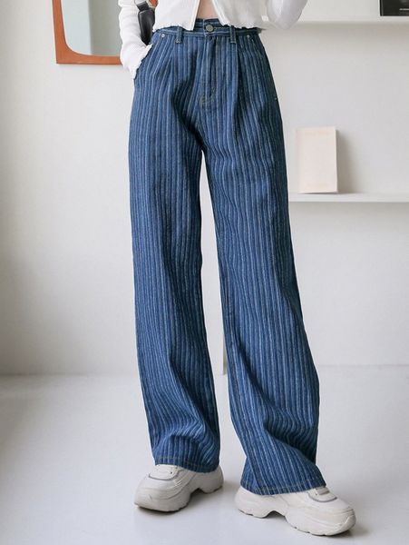 

dazy high waist slant pocket jeans r2za#, Blue