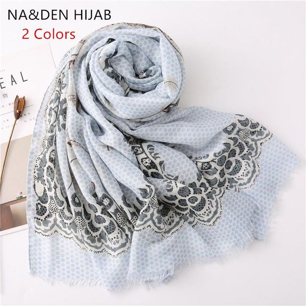 

scarves muslim hijab high quanlity dot summer beach wraps tropical feather print shawls women's bandana 10pcs/lot, Blue;gray