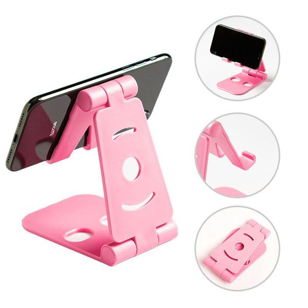 

universal adjustable mobile phone holder for huawei plastic phone stand desk tablet folding stand desktop