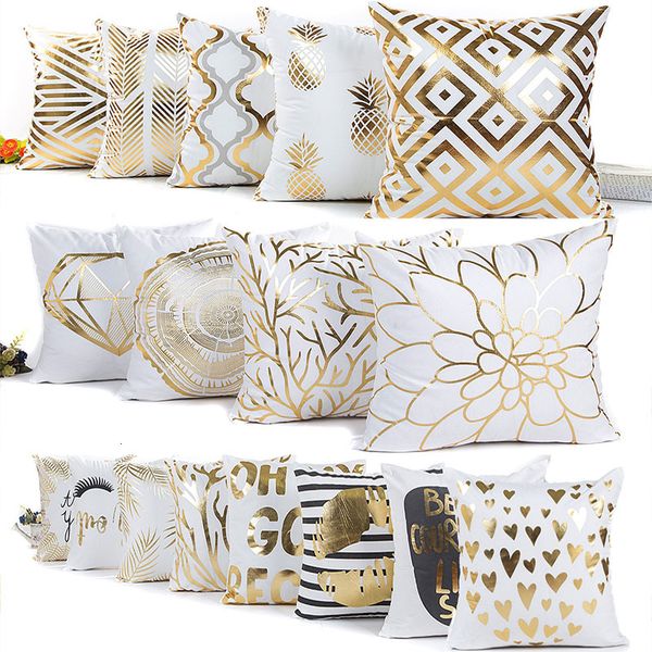 

56 design sequin bronzing pillow case christmas pillowcase love geometric stripe pillow cover home sofa car decor without corewx9-865