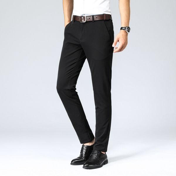 

new korean slim casual in autumn and winter 2020 elastic small feet chinos trouserssweatpants men's trousers trousersyoung business men, Blue